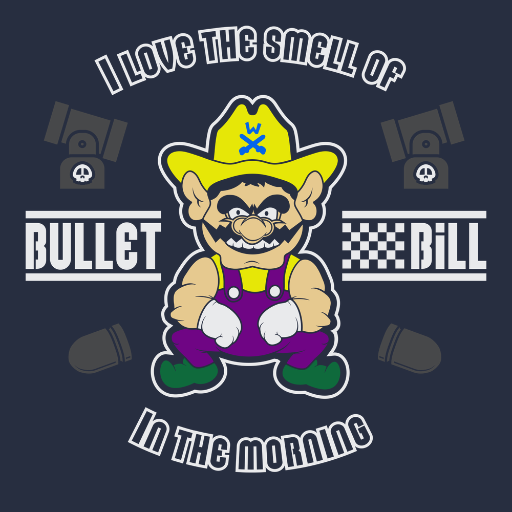 I Love The Smell of Bullets In The Morning T-Shirt NAVY