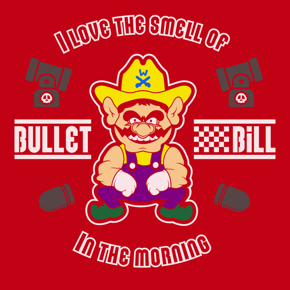 I Love The Smell of Bullets In The Morning T-Shirt RED