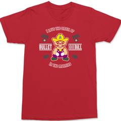 I Love The Smell of Bullets In The Morning T-Shirt RED