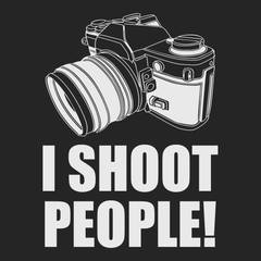 I Shoot People T-Shirt BLACK