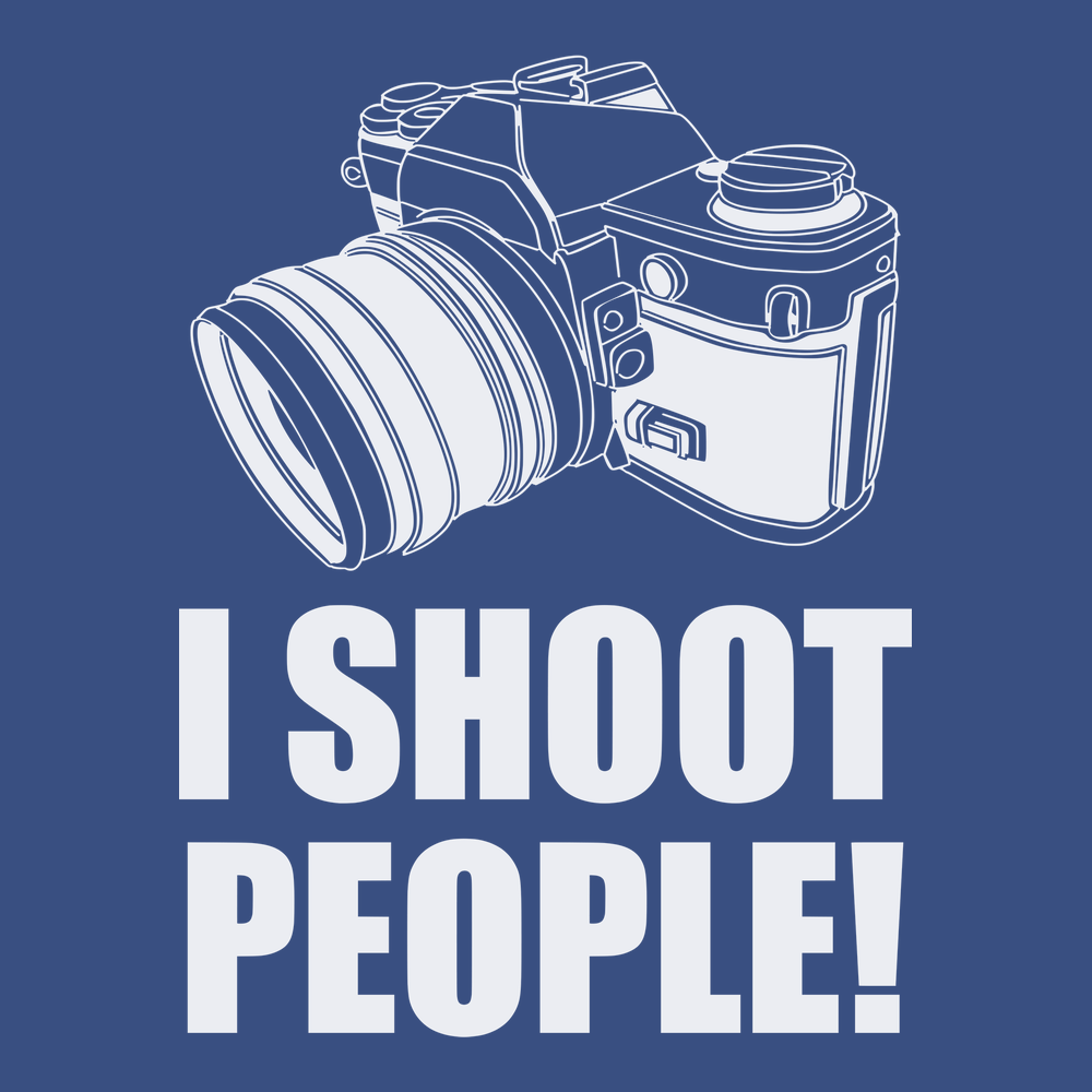 I Shoot People T-Shirt BLUE