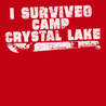 I Survived Camp Crystal Lake T-Shirt RED