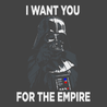 I Want You For The Empire T-Shirt CHARCOAL