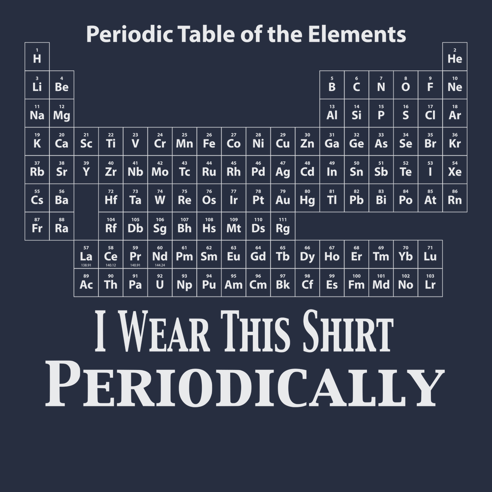 I Wear This Shirt Periodically T-Shirt NAVY