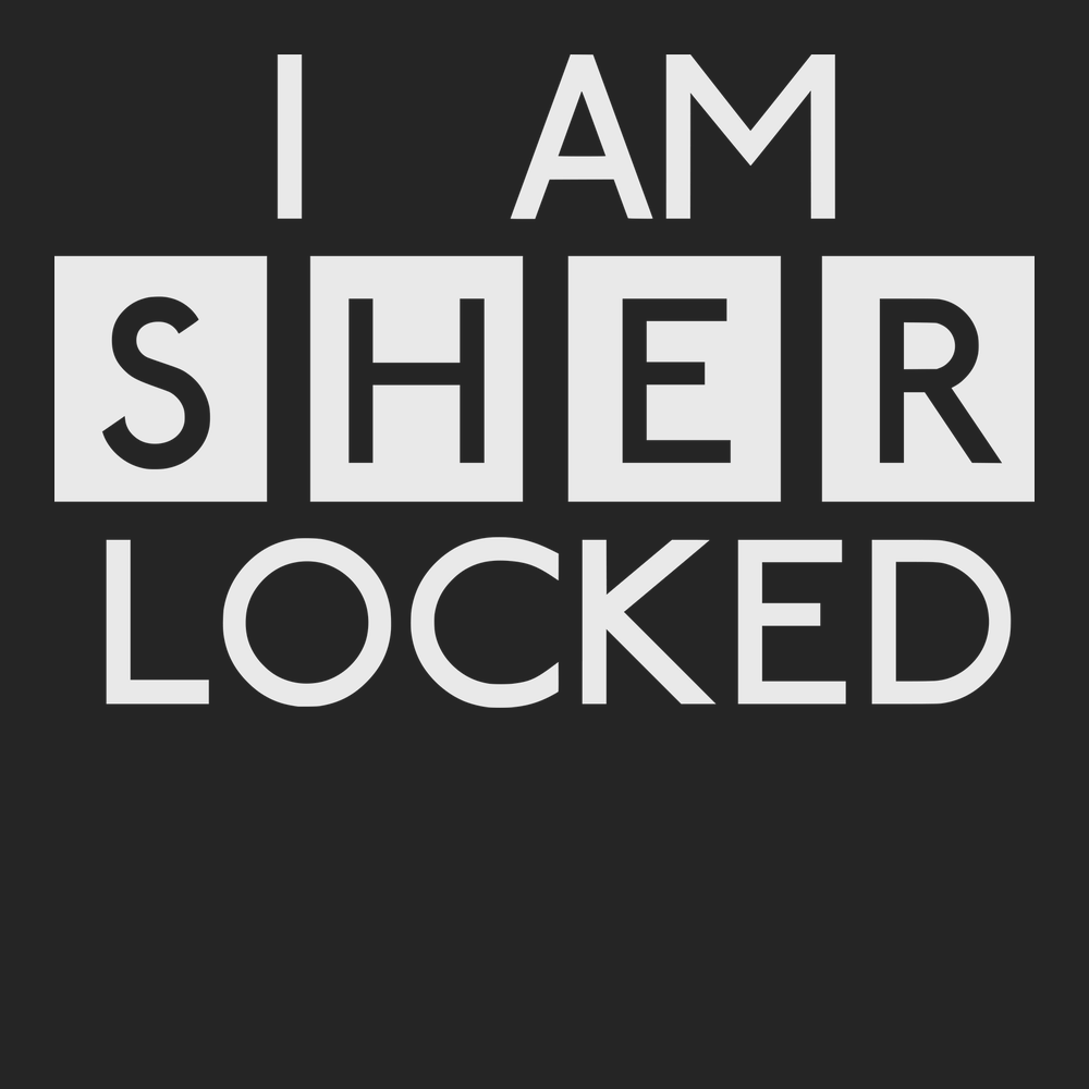 I am Sher Locked T-Shirt BLACK