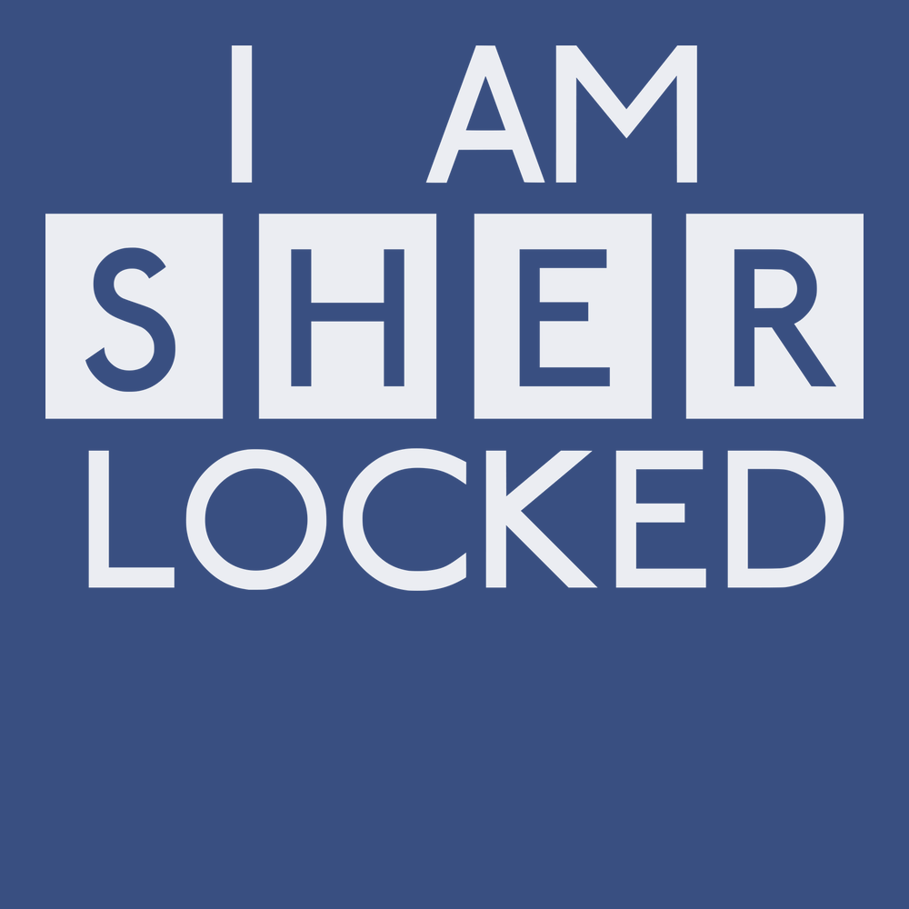 I am Sher Locked T-Shirt BLUE