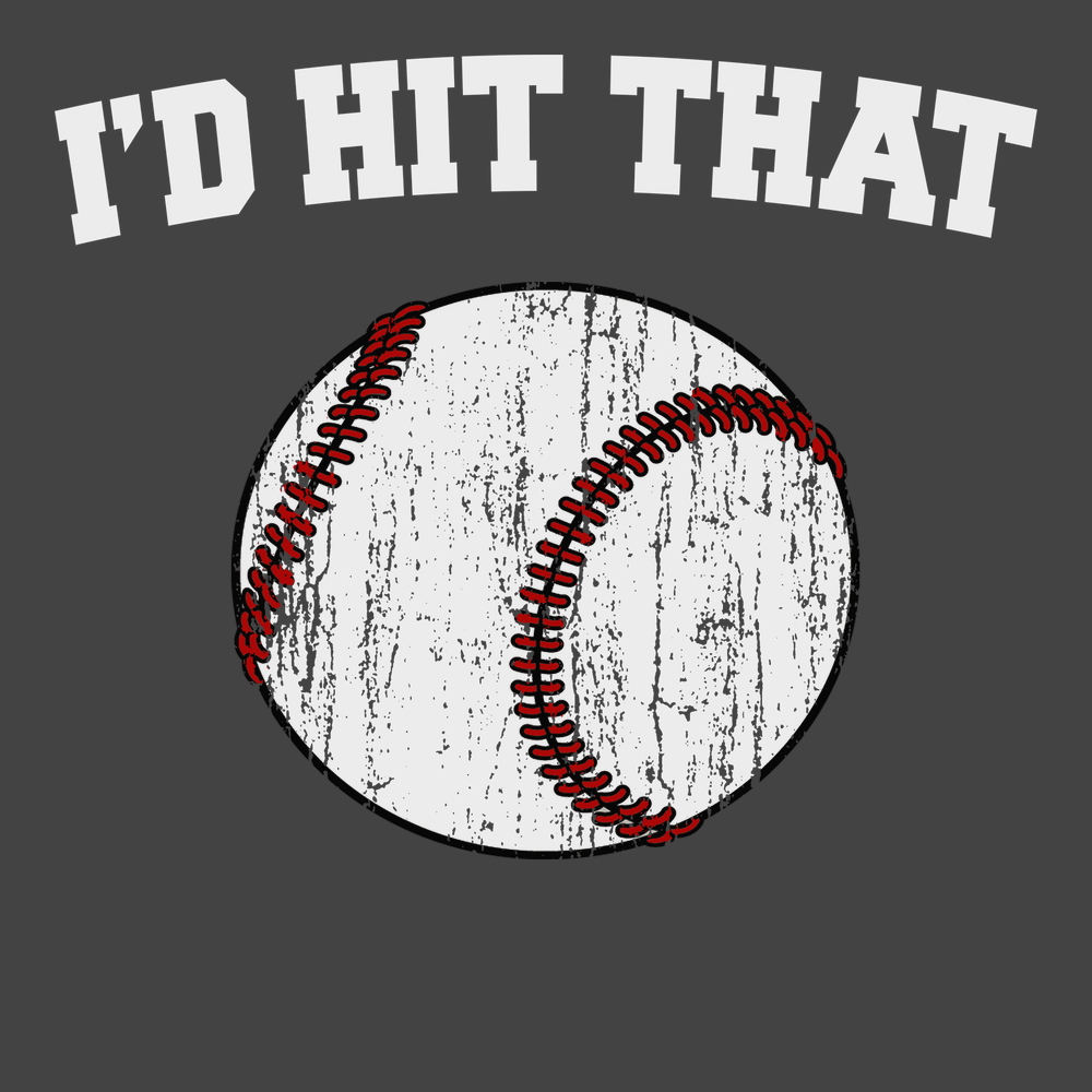 I'd Hit That T-Shirt CHARCOAL