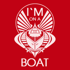 I'm On A Boat T-Shirt RED