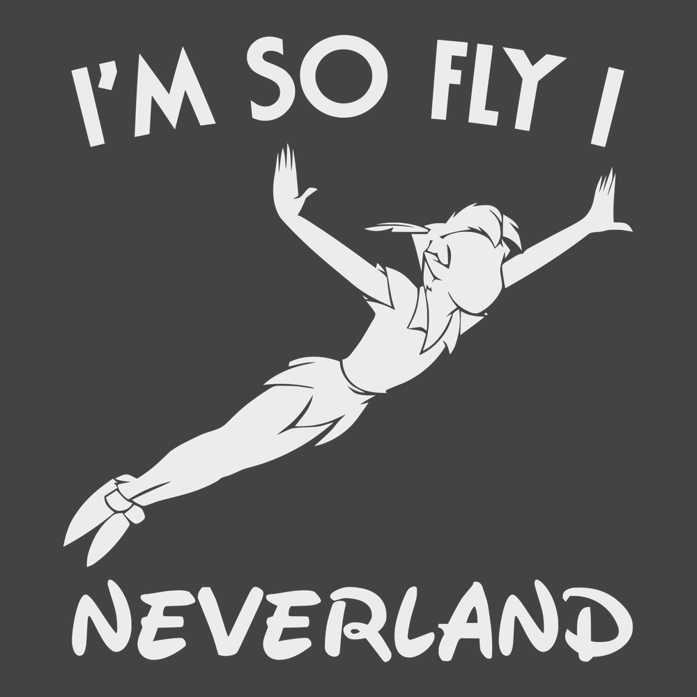 I'm So Fly I Neverland T-Shirt CHARCOAL