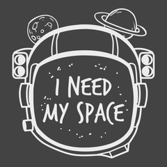 I need My Space T-Shirt CHARCOAL