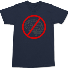 Idiotcracy Anti Brain T-Shirt NAVY