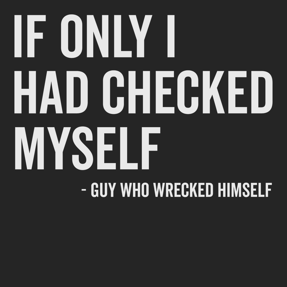 If Only I Had Checked Myself T-Shirt BLACK