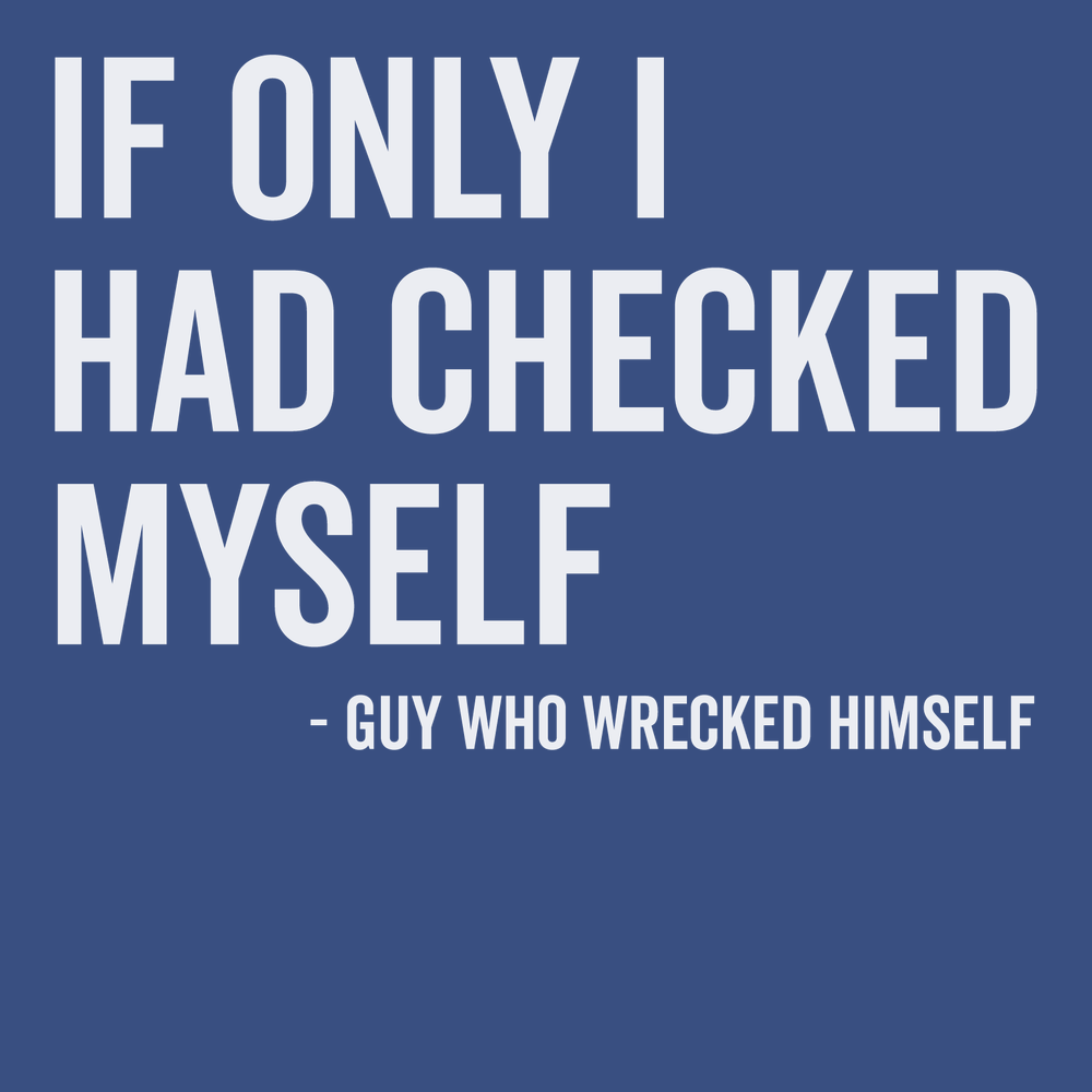 If Only I Had Checked Myself T-Shirt BLUE