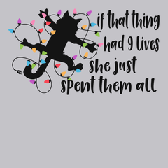 If That Thing Had 9 Lives T-Shirt SILVER