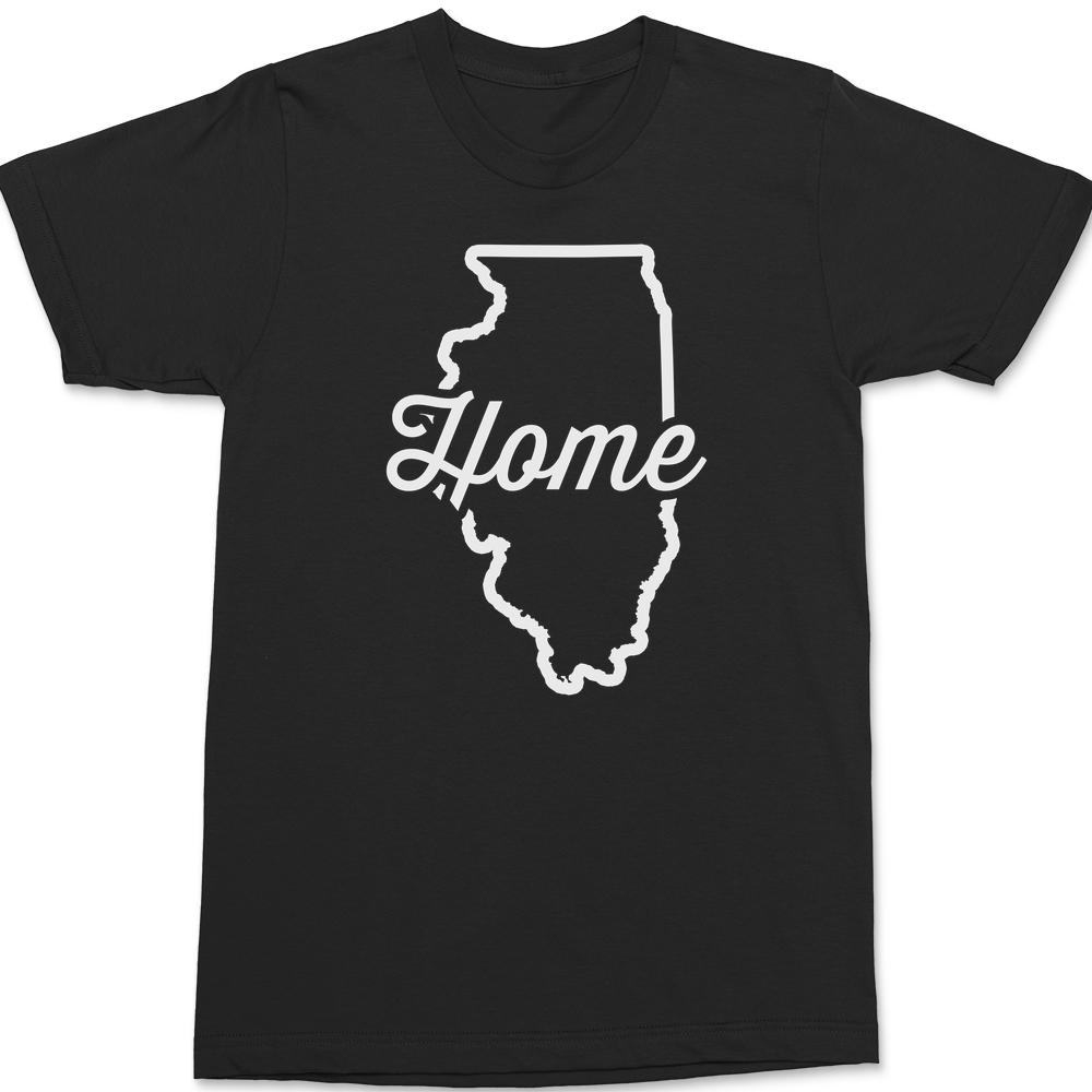 Illinois Home T-Shirt BLACK