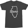 Illinois Home T-Shirt CHARCOAL