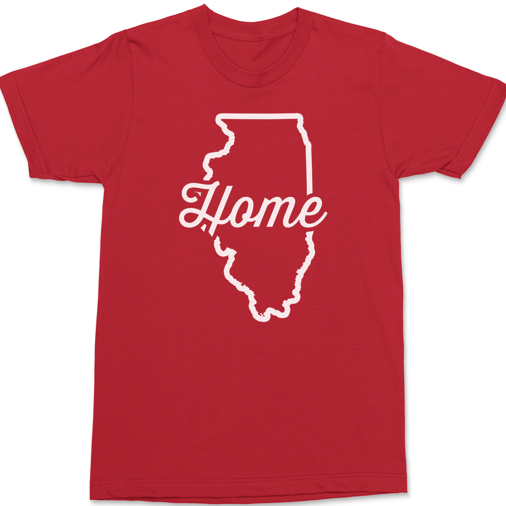 Illinois Home T-Shirt RED