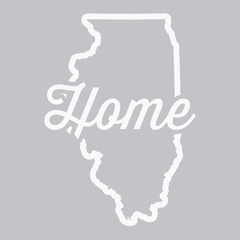 Illinois Home T-Shirt SILVER