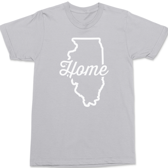 Illinois Home T-Shirt SILVER