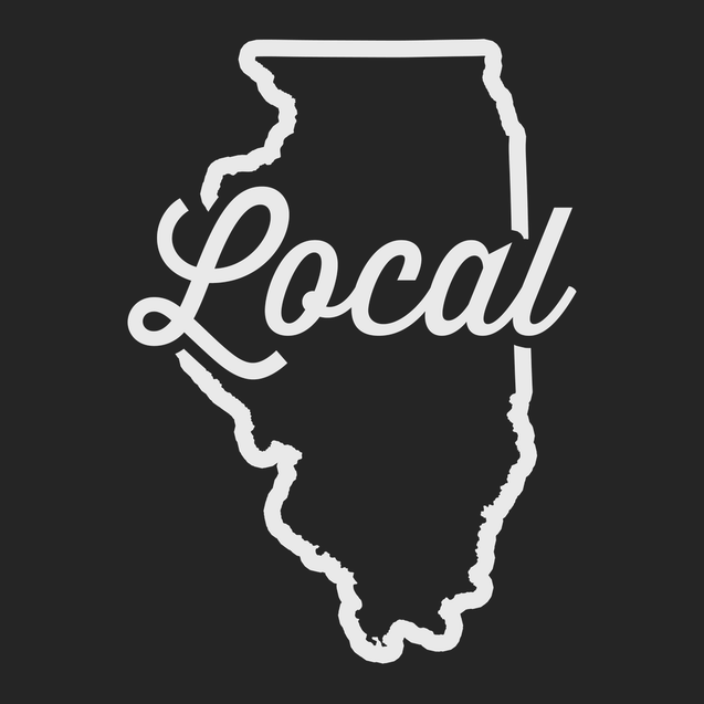 Illinois Local T-Shirt BLACK