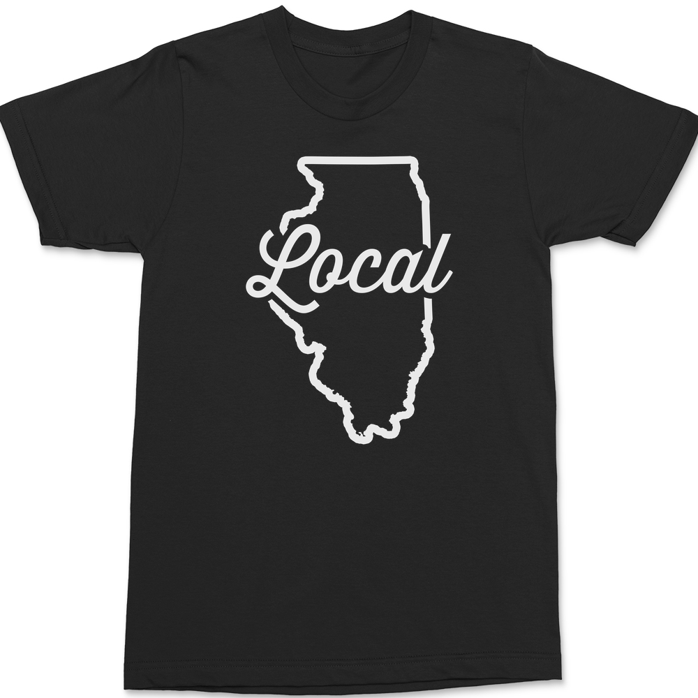 Illinois Local T-Shirt BLACK
