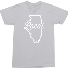 Illinois Local T-Shirt SILVER