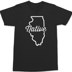 Illinois Native T-Shirt BLACK