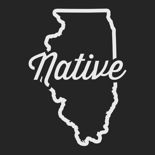 Illinois Native T-Shirt BLACK