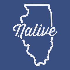 Illinois Native T-Shirt BLUE