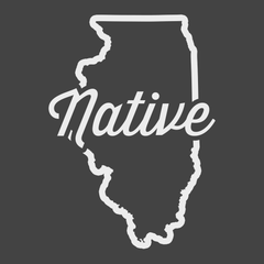 Illinois Native T-Shirt CHARCOAL