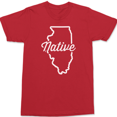 Illinois Native T-Shirt RED