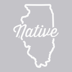 Illinois Native T-Shirt SILVER