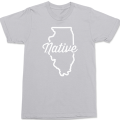 Illinois Native T-Shirt SILVER