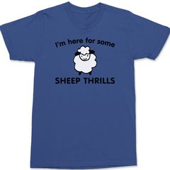 Im Here For Some Sheep Thrills T-Shirt BLUE
