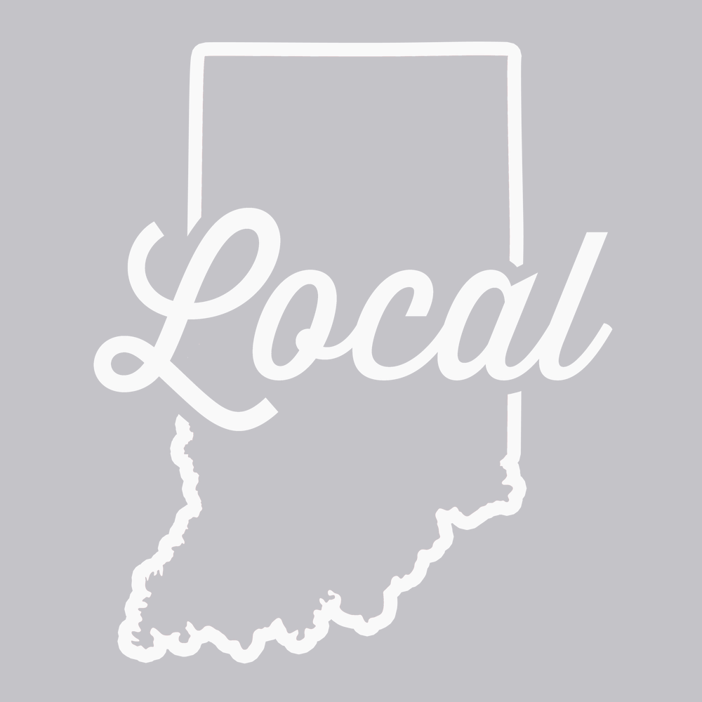 Indiana Local T-Shirt SILVER