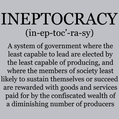 Ineptocracy T-Shirt - Textual Tees
