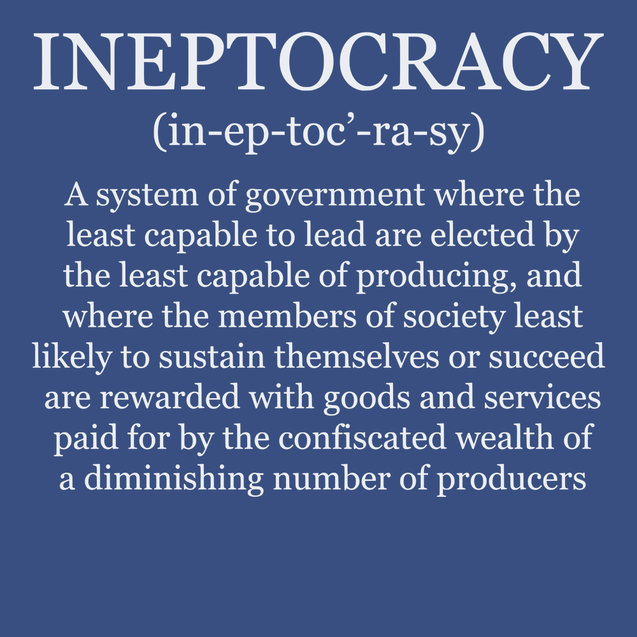 Ineptocracy T-Shirt BLUE