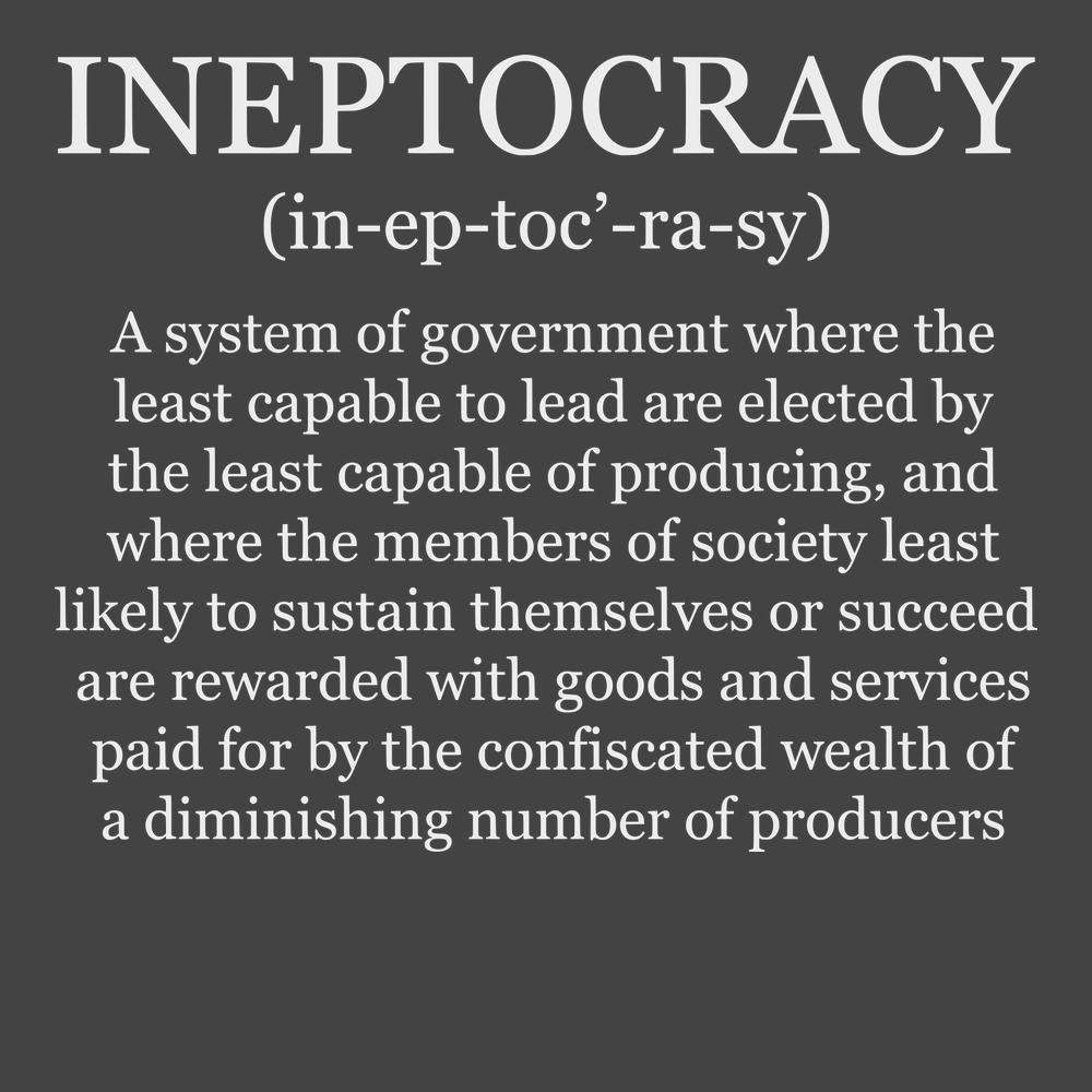Ineptocracy T-Shirt CHARCOAL