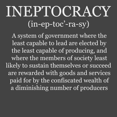 Ineptocracy T-Shirt CHARCOAL