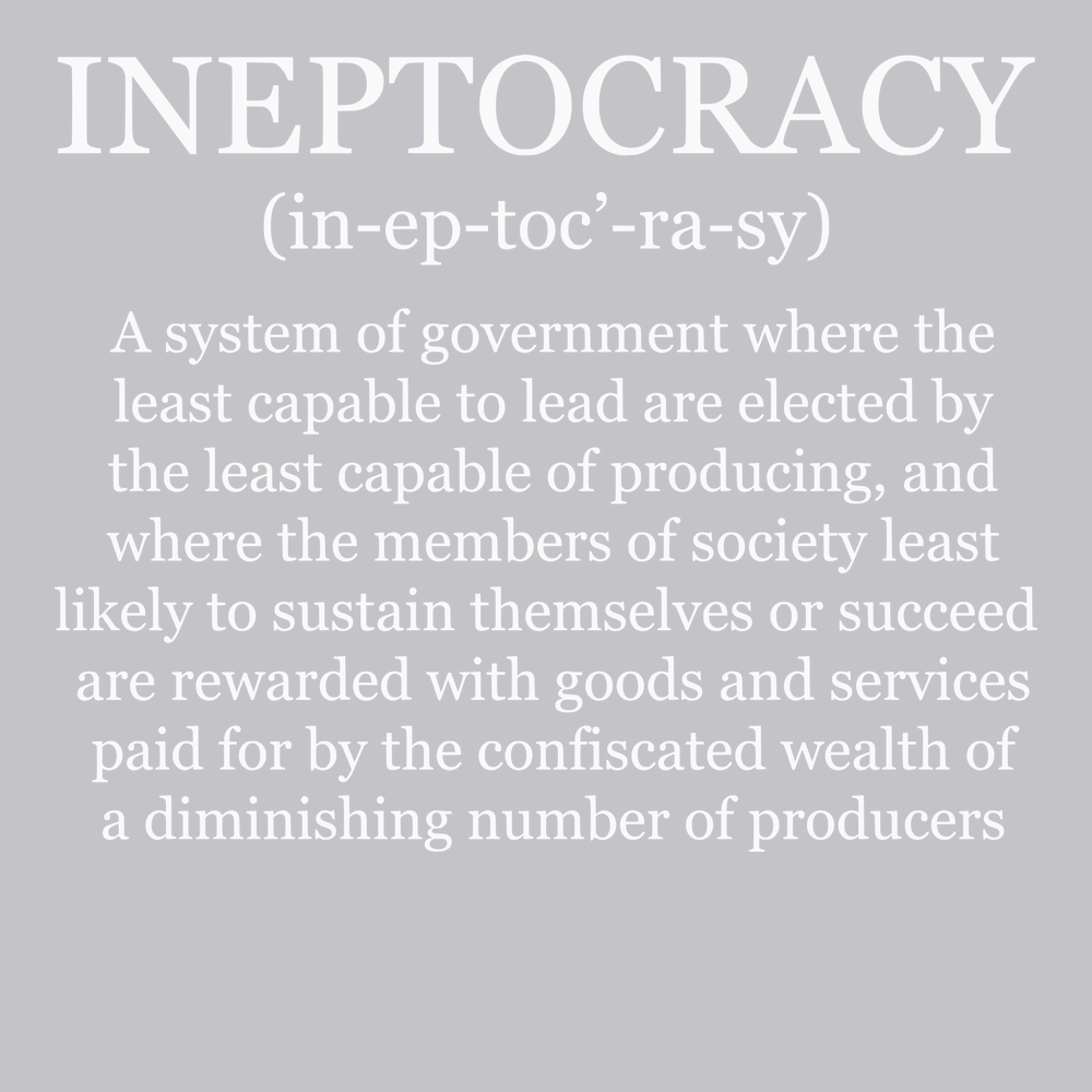 Ineptocracy T-Shirt SILVER