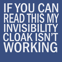Invisibility Cloak T-Shirt BLUE