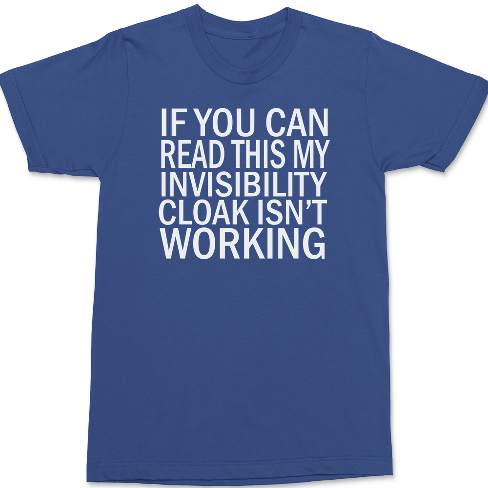 Invisibility Cloak T-Shirt BLUE