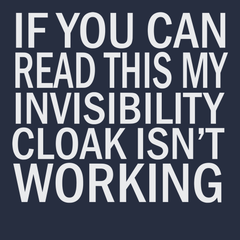 Invisibility Cloak T-Shirt NAVY