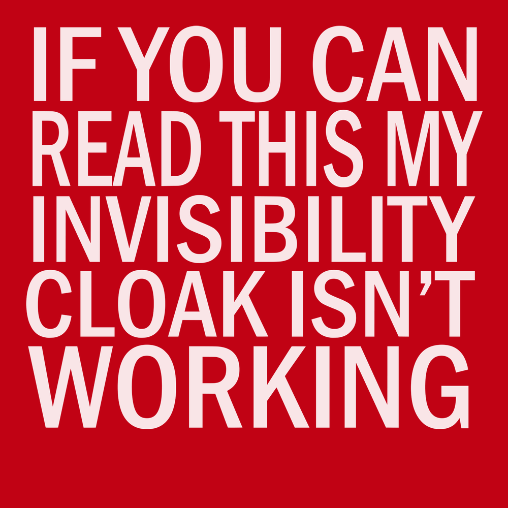 Invisibility Cloak T-Shirt RED