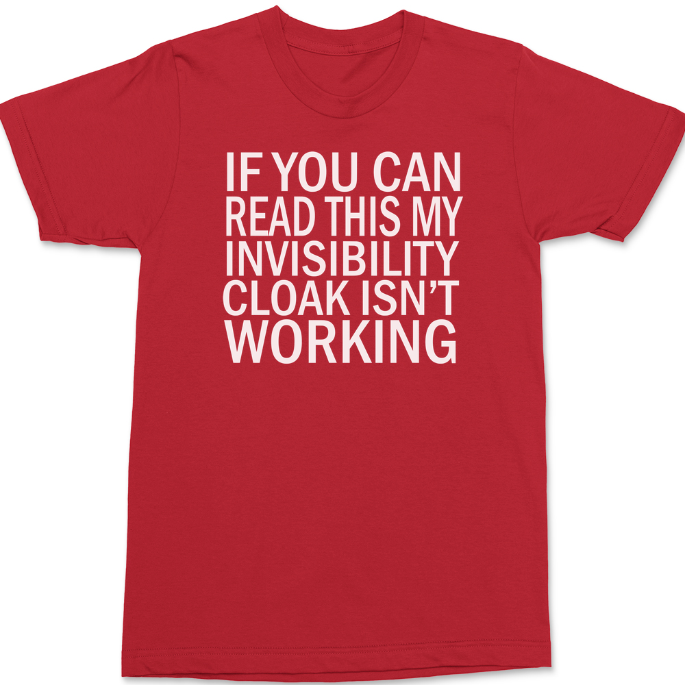 Invisibility Cloak T-Shirt RED