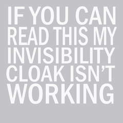 Invisibility Cloak T-Shirt SILVER
