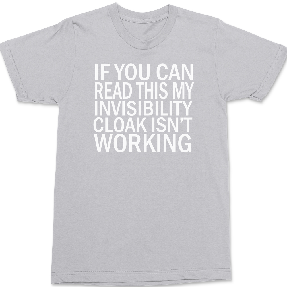 Invisibility Cloak T-Shirt SILVER