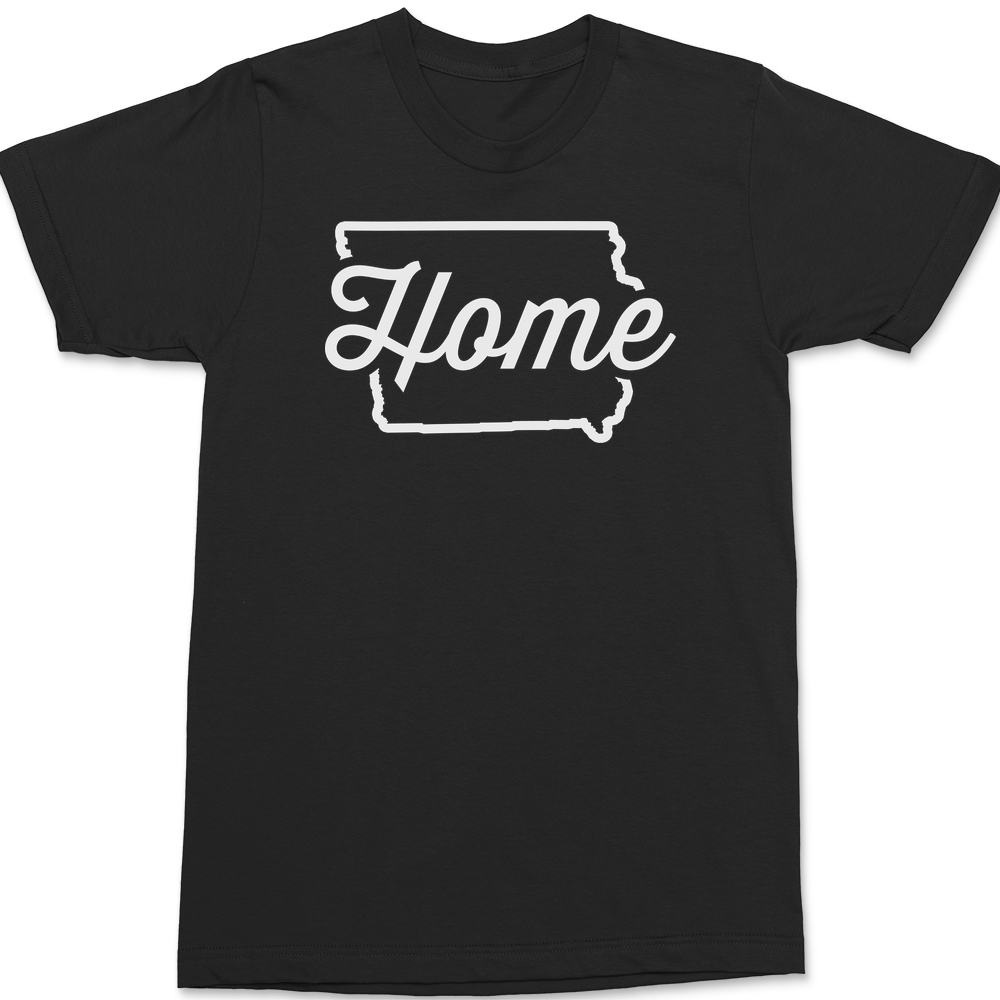 Iowa Home T-Shirt BLACK