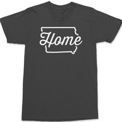 Iowa Home T-Shirt CHARCOAL