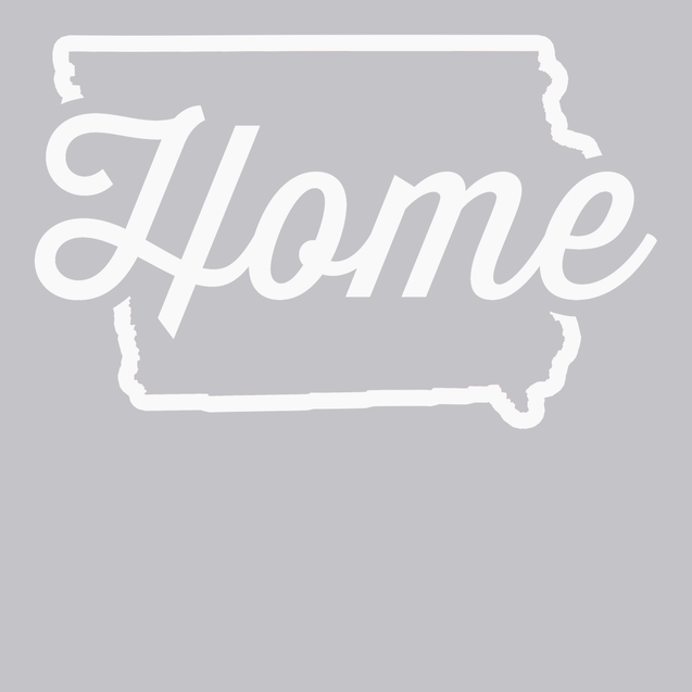 Iowa Home T-Shirt SILVER